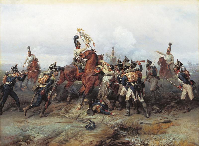 Bogdan Villevalde Feat of Cavalry Regiment at the battle of Austerlitz in 1805.